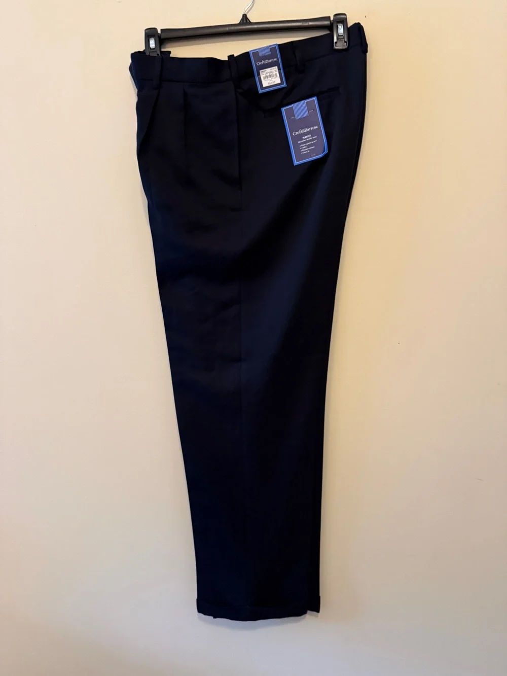 Croft & Barrow Men’s Dress Pants – NWT– 34x32 – Pleated – Flexible Waist